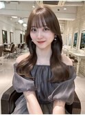 コテ巻き風パーマ/くびれレイヤーボブ/韓国巻き風/顔周りカット