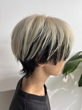 モリオフロムロンドン 大宮店(morio from London) ハイトーンカラー×ウルフカットで作る抜け感スタイル 村田