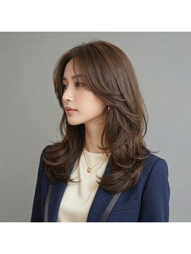 アッシュ 桜木町店(Ash) 桜木町/横浜/レイヤーカット/上品ブラウン