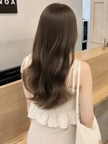 ノア 三宮店(NOA)&nbsp;【NOA】艶髪ロング×韓国風ゆる巻きブラウン｜透明感カラー