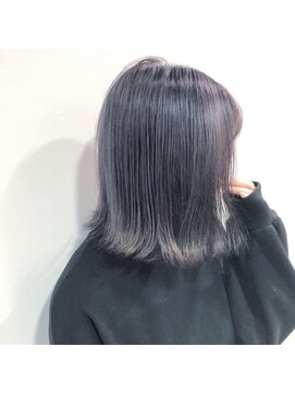 クラン(clan) clan 切りっぱなし小顔外ハネx美髪ラベンダーアッシュ