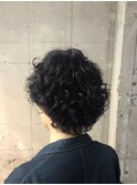 リトルスキンフェード_くせ毛風パーマソフトツーブロック