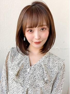 アフロート ディル(AFLOAT D'L) 20代30代40代 大人可愛い 小顔 前下がりボブ レイヤーカット