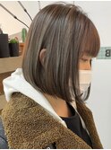 【cuzKLUB】なじませハイライトシアーグレージュ×ボブ