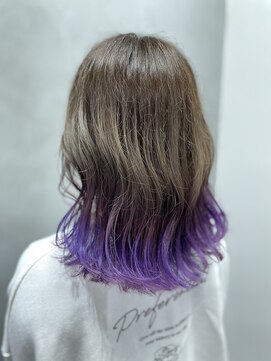 エイト 博多店(EIGHT hakata) バイオレット裾カラー