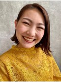 #切りっぱなしボブ