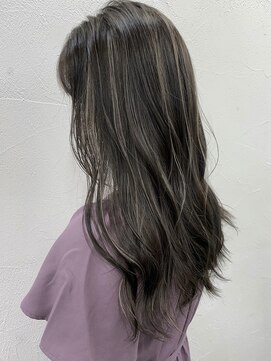 キラ 渋谷(KILLA) ハイライトカラー_かきあげロンググレージュマロンベージュ