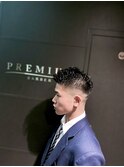 スキンフェード×形状記憶パーマ