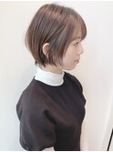 大人かわいいくびれショートボブマッシュショート前髪あり