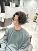 重め無造作ハードスパイラルパーマ