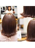 ナチュラルかわいい外ハネ美髪ミディアム【カミケン方木田店】