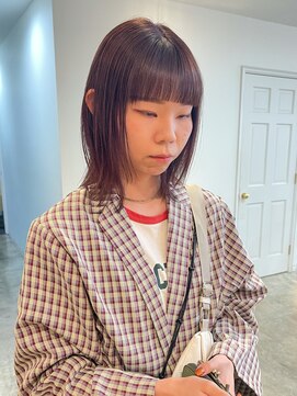 ヘアーブレイス(hair brace) 赤みブラウン stylist中村