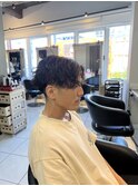 波巻きスパイラルパーマ　波巻きパーマ　スパイラルパーマ