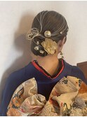 水引ヘアー　着物