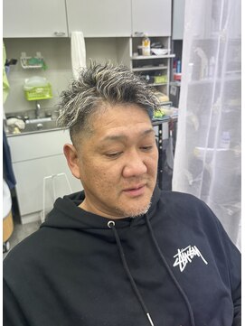 ウエスト(WEST) ホワイトメッシュ×ツイストパーマ