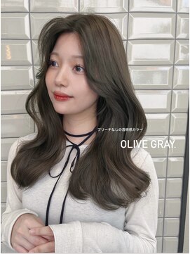 リリー(Lilley) (lilley内堀)韓国/前髪/顔まわり/オリーブグレージュ/グレージュ