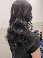 サロウィン 那覇店(SALOWIN)&nbsp;ロングパーマフェミニンロング黒髪ブルージュ