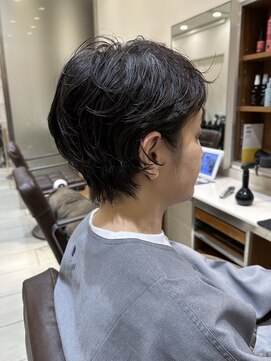 ピークアブー アヴェダ アトレ恵比寿(PEEK-A-BOO AVEDA) 前髪あり大人小顔ショート/30代40代50代/岡野亘希