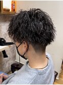 ツイストスパイラルパーマ/メンズパーマ/センターパートパーマ