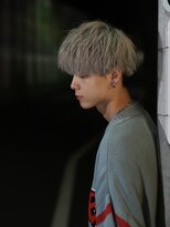 メンズカット リア(Men’s cut riah) ツイストスパイラルパーマツーブロック刈り上げメンズマッシュ