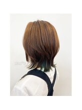 ナオシ 田原台店(nao c) インナーカラー×ウルフスタイル