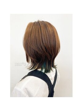 ナオシ 田原台店(nao c) インナーカラー×ウルフスタイル