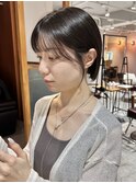 耳かけショートボブ小顔カット大人かわいい透明感クールアッシュ