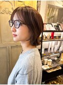 大人可愛いレイヤーショート/外はねショート/20代30代40代