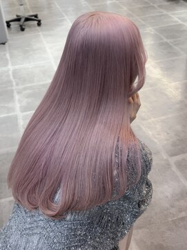 ペレ 栄店(PELE) くびれヘア/アプリコットオレンジ/夏のヘアアレンジ/栄