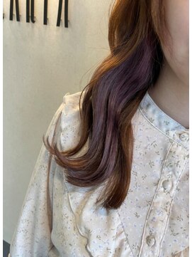 アース 菊名店(HAIR&MAKE EARTH) イヤリングカラー ピンクパープル