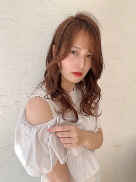 オーロ 西大寺店(ORO) 【ウェーブヘア】ブラウンウェーブ