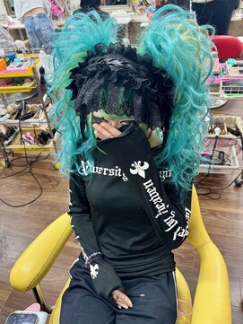 ヘアセットアップス(UP's) 『ツインテール盛り髪ちらし！ド派手可愛い♪ライブに最高！』