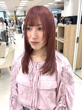 ケンジ 平塚ラスカ店(KENJE) ピンクベージュ/ピンクブラウン/ブリーチカラー/平塚/湘南