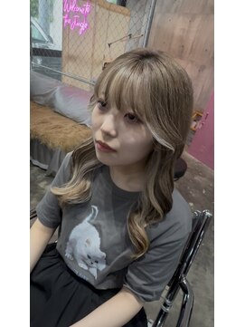 【grit.】ベージュ × インナーカラー