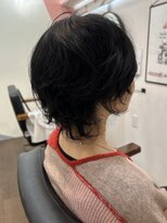 サロン ハナノ(Salon Hanano)&nbsp;ボブウルフミディアムショートパーマ１０代２０代３０代