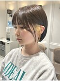 【お洒落UP♪】ミニボブ×イヤリングカラー