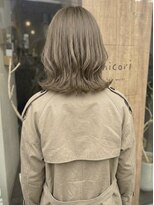 ニコリヘアワークス(nicori hair works)&nbsp;ミディアム×ベージュ×レイヤー1