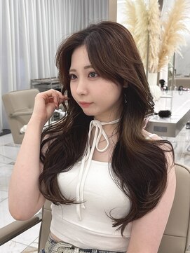 キティー サカエ(kiti SAKAE) 2wayバング 韓国センターパート シースルー くびれヘア 顔周り