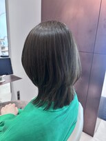 ビオラバイフーガ 綱島(Viola by FUGA) モスグリーンカラー◎ウルフレイヤーカット10代20代30代40代