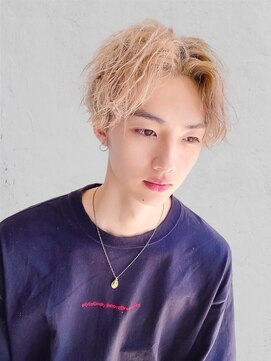 ディーバ 横浜(D.I.E.V.A) 10代20代30代モテ髪アップバングハイトーンマッシュメンズ