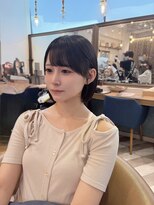 ロンドアベニール 北千住(Lond avenir)&nbsp;レイヤーカット/グレージュブラウン/韓国巻き/顔周りカット