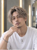 メンズサロン RE:TONE　by YUIMARL【リトーン バイ ユイマァル】&nbsp;大人グレージュベージュ×センターパート