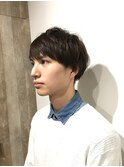 マッシュショート×ブルーアッシュ