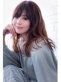 95モーブカラーのワイドバングで大人かわいいくびれミディ 川口