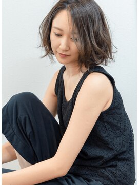 ヘアージャンティ(HAIR GENTIL) ボブ　【 大人かわいい × 外ハネボブ × センターパート 】