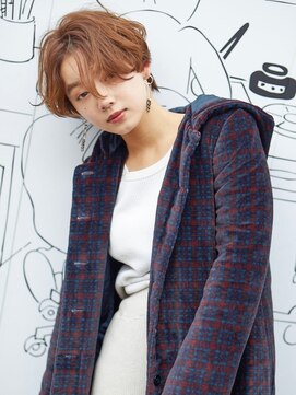 エムスラッシュ みなとみらい馬車道店(M SLASH) M.SLASH馬車道/暖色系カラー/前下がり/小顔/ニュアンスショートz