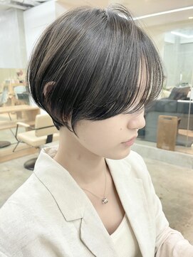 ソーコ 渋谷(SOCO) 大人ショートボブ丸みショートカットマッシュショート前髪あり