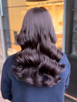 テーマ(Thema) デジタルパーマピンクブラウンカラー髪質改善韓国ヘア