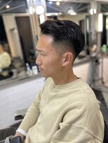 メリケンバーバーショップ フクオカ(MERICAN BARBERSHOP FUK)&nbsp;かきあげナチュラルフェードビジネス