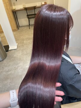 テラスヘアラボ 新潟駅南(TERRACEhairLab.) 秋色♪ワインレッド